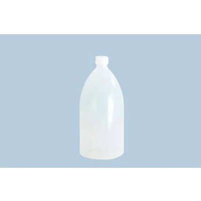 Afbeelding van hünersdorff Kunststof flessen om te vullen met schroefdop van LD PE (onbreekbaar en geschikt voor levensmiddelen) transparant 1000 ml