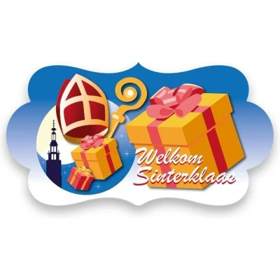 Afbeelding van Deurbord Welkom Sinterklaas 42x22cm