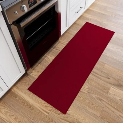Afbeelding van Ottomanson Ottohome Collection gangloper met rubberen rug, 67 x 183 cm, rood