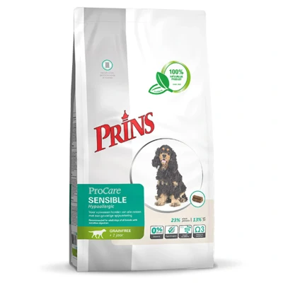 Afbeelding van Prins Procare Sensible Hypoallergic Hondenvoer 12 kg Graanvrij