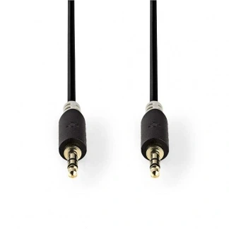 Afbeelding van 3.5 mm jack kabel Nedis 3 meter (Stereo, Verguld)