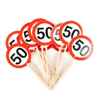 Afbeelding van Verjaardagsdecoratie feestpicknicks 50e verjaardag decoratie vrouw man tafeldecoratie
