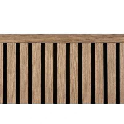 Afbeelding van Eindlat voor Akupanel Walnoot Bruin 60 x cm Per Stuk