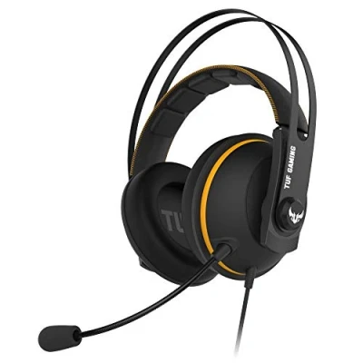 Image de ASUS TUF Gaming H7 Micro casque circum aural filaire USB, jack 3,5mm jaune