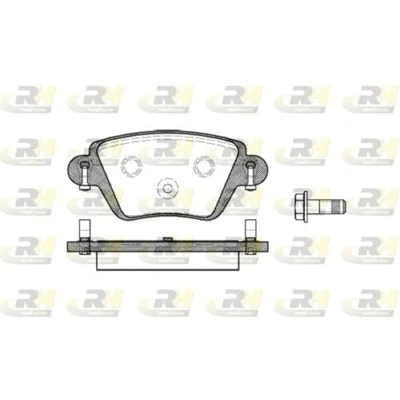 Afbeelding van ROADHOUSE 2777.10 Remblokkenset Achteras Met schroeven, kleeffolie toebehoren, veer JAGUAR: X Type Saloon, RENAULT: Kangoo I Express