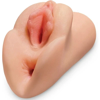 Afbeelding van Pipedream Perfect Pussy Double Stroker Masturbator Vagina Lichte Beige