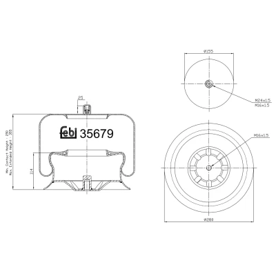 Afbeelding van Febi Bilstein Veerbalg 35679