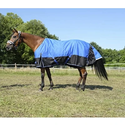Afbeelding van EQUITHÈME Rug Tyrex Aisance 1200D 150g Blauw/Zwart 135/183