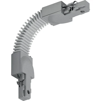 Afbeelding van Spanningsrail Doorverbinder DUOLINE Flexibele Connector 2 Fase Mat Titaan