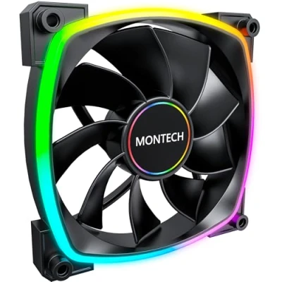 Afbeelding van Montech RX140 PWM ARGB Reverse Lüfter 140mm, schwarz PC ventilator