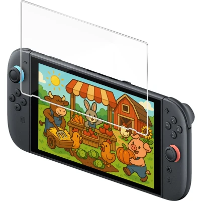 Afbeelding van Screenprotector Geschikt voor Nintendo Switch 2 Gehard Glas Beschermglas