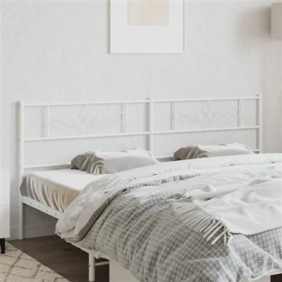 Afbeelding van Hoofdbord 200 cm metaal wit