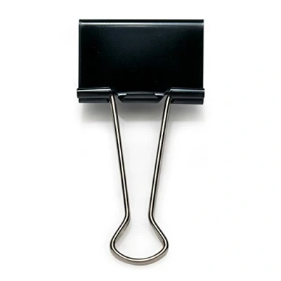 Afbeelding van Rapesco FBC500B1 dubbele cliptangen, 50 mm, zwart, 10 stuks