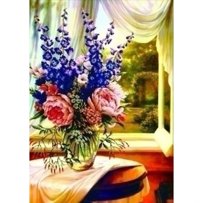 Afbeelding van Needleart Floral Vase by the Window 750.019