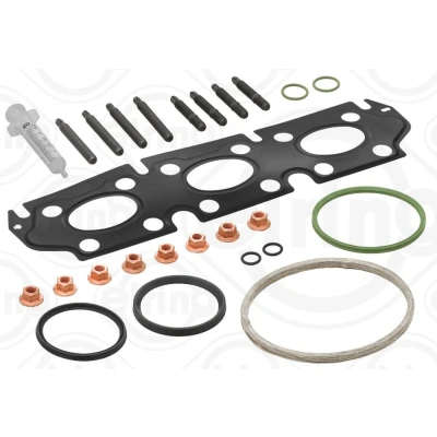Afbeelding van ELRING 648.641 Turbocharger, montageset Met pakkingen montagehandleiding, schroeven