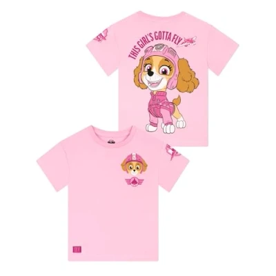Afbeelding van PAW Patrol T shirt voor meisjes, katoenen meisjeskleding, Skye kinderen, zomerhemd, Roze, 4 5 jaar