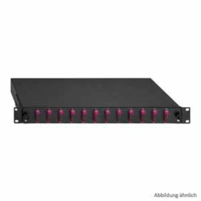 Afbeelding van Rutenbeck 12 x SC D OM3 aqua Glasvezel splitterbox poorten 1 HE