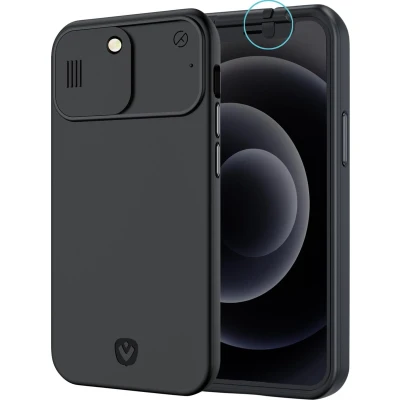 Afbeelding van Valenta Spy Fy Privacy Cover Apple iPhone 12 Pro Black