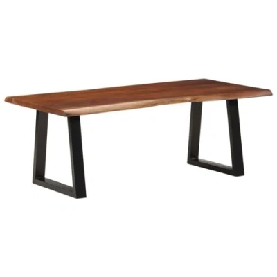 Afbeelding van Salontafel 110x55x40 cm massief acaciahout honingbruin