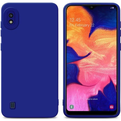 Afbeelding van Cadorabo Hoesje geschikt voor Samsung Galaxy A10 in Fluid BLAUW Beschermhoes gemaakt van flexibel TPU silicone Cover Case