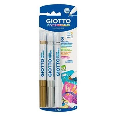 Afbeelding van Giotto Decor F014700, metaal, wit/goud/zilver, 3 delig, meerkleurig