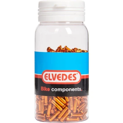Afbeelding van Elvedes Antirafeldopjes 2,3mm oranje (500x) alum. ELV2012017