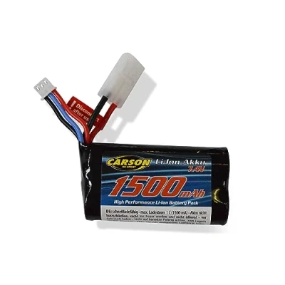Afbeelding van Carson 500608199 Li ion reservebatterij FE Line 7,4 V 1500 mAh voor RC voertuigen accessoires