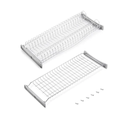Afbeelding van Emuca Suprastar hangend afdruiprek voor borden en glazen, binnenbreedte module 660 670 mm, verchroomd, staal