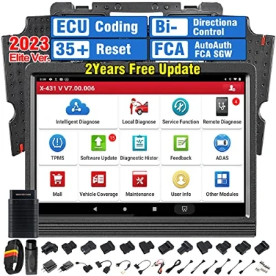 Afbeelding van 2023 Nieuwe Launch X431 V Pro 4.0 Koffer voor complete bidirectionele analyse en diagnose van auto’s, alle OEM systemen, 35+ resetservice, ECU codering, sleutelcodering, 2 jaar update
