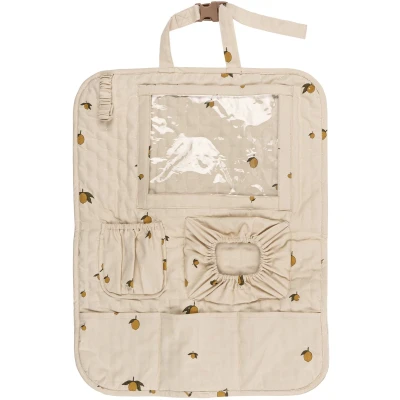 Afbeelding van Konges Sløjd Kinderwagen Organizer Met Print Vanillegeel