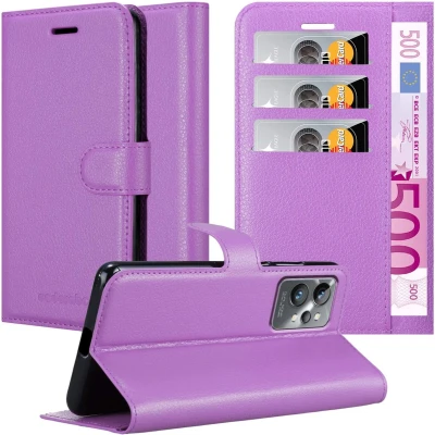 Afbeelding van Cadorabo Hoesje geschikt voor Realme GT 2 PRO in MANGAAN PAARS Beschermhoes met magnetische sluiting, standfunctie en kaartvakje Book Case Cover Etui