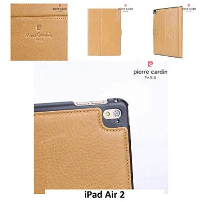 Afbeelding van Pierre Cardin Apple Geel Book Case hoesje iPad Air 2 Smart Tablethoes
