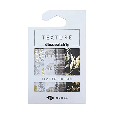 Afbeelding van Décopatch TD835C Assortiment van 4 vellen Wild collectie