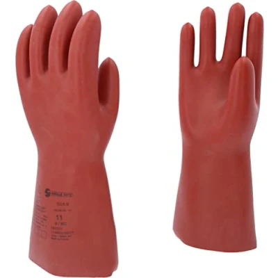 Afbeelding van KS Tools 117.0088 Elektrische veiligheidshandschoenen met mechanische en thermische bescherming, maat 11, klasse 0, 1000 V, rood