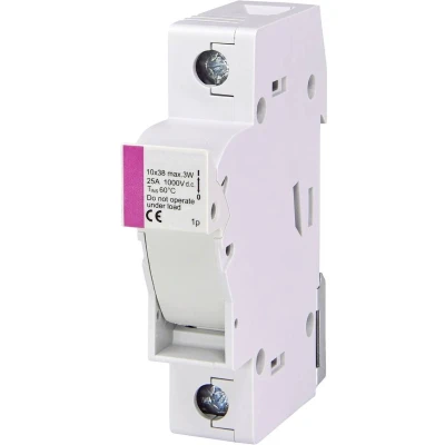 Afbeelding van ETI 002540201 EFH 10 DC 1p Zekeringhouder Geschikt voor Buiszekering 10.3 x 38 mm 25 A 1000 V 1 stuk(s)