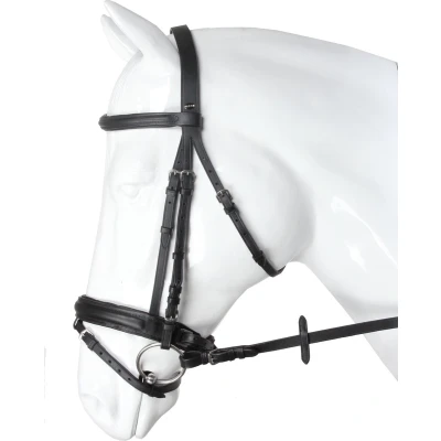 Afbeelding van Horka Hoofdstel Caran Zwart/zilver Pony