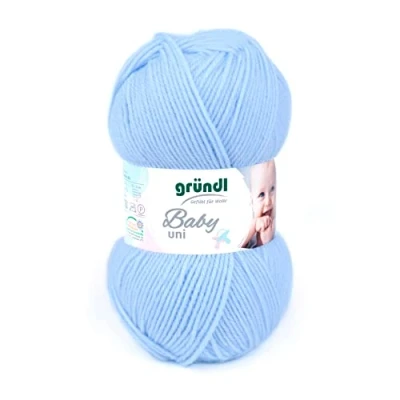 Afbeelding van Gründl Baby Uni Breigaren voor baby&#039;s, Oeko Tex gecertificeerd, duurzaam en onderhoudsvriendelijk, 70% polyacryl, 30% polyamide, 50 g/m², naalddikte 3,5 4,5, 1 x g, oudroze