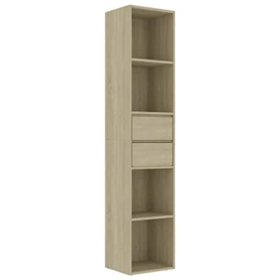 Afbeelding van Boekenkast 36x30x171 cm spaanplaat sonoma eikenkleurig