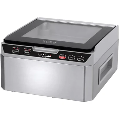 Afbeelding van Caso VacuChef 40, 3 L RVS vacuümverpakkingsmachine, 70 l/min vacuümkamer, dubbele seal, instelbare seal en sealtijd 1417