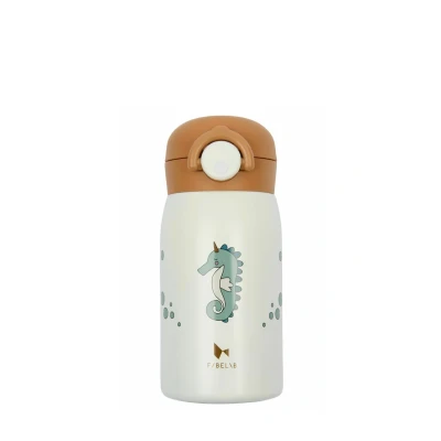 Afbeelding van Fabelab Water Seahorse Bidon voor kinderen, Maat: One Size, Whisper white