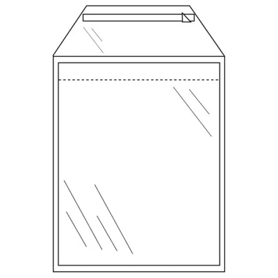 Image de Enveloppe de courrier transparente 235 x 310 mm A4 autoadhésive (1000 pièces)