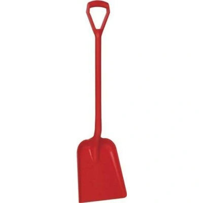 Image de VIKAN 56254 pelle, manche en D, monobloc, 1040 mm, polypropylène, rouge 5625/4