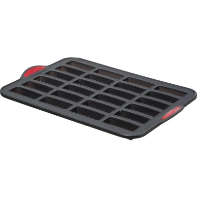 Afbeelding van 5Five Mini cakes bakken bakvorm/bakblik 33 x 23 cm voor 24x stuks Siliconen/ijzer