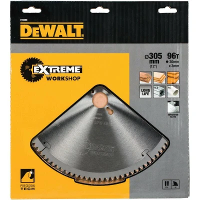 Afbeelding van DeWALT Cirkelzaagblad voor Laminaat Extreme Ø 305mm Asgat 30mm 96T DT4290 QZ