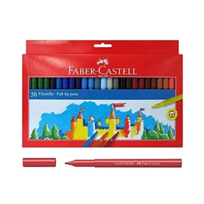 Afbeelding van viltstiften Faber Castell 50 stuks karton etui FC 554250