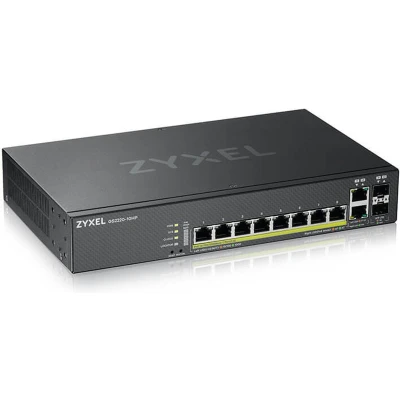 Afbeelding van ZYXEL GS2220 10HP EU region 8 port GbE L2PoE Switch with Uplink (1 year NCC Pro pack license bundled)