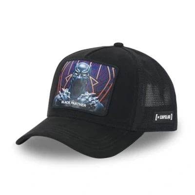 Afbeelding van Capslab Marvel Black Panther Cap CL MAR7 1 PCT BPA, Mannen, Zwart, Pet, maat: One size