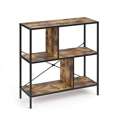 Afbeelding van Vicco Loft Fyrk Wandrek van natuurlijk hout, 79 x 80 30 cm, vintage stijl