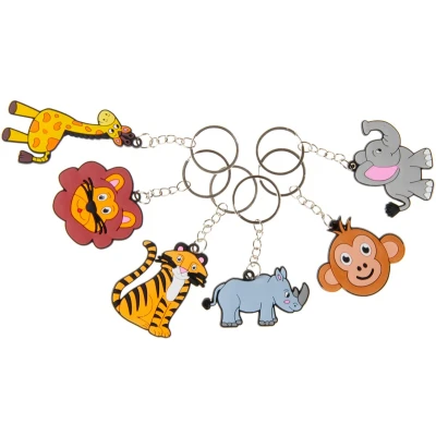 Afbeelding van Sleutelhanger Jungle dieren per stuk