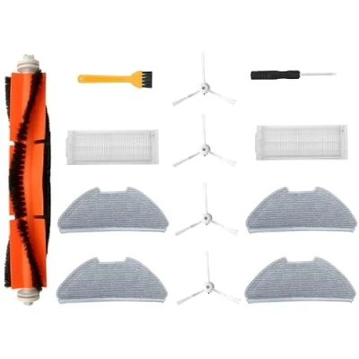 Afbeelding van Accessoires voor Xiaomi Mi Robot Vacuümop 2 Pro/Reserveonderdelen Mop Lite/Modellen MJST1SHW, MJSTL, MJST1S robotstofzuiger. 1 hoofdborstel, zijborstels, filters, dweilen,